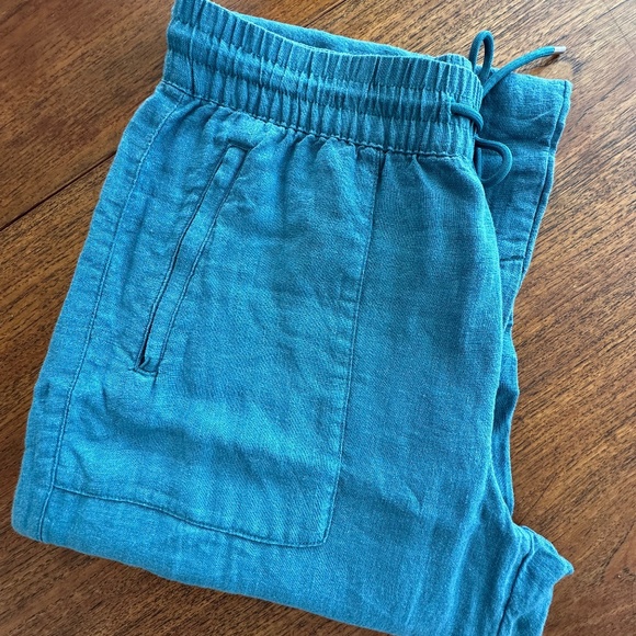 Athleta Retreat Linen Mid-Rise Wide-Leg Pant - EUC - Picture 3 of 7